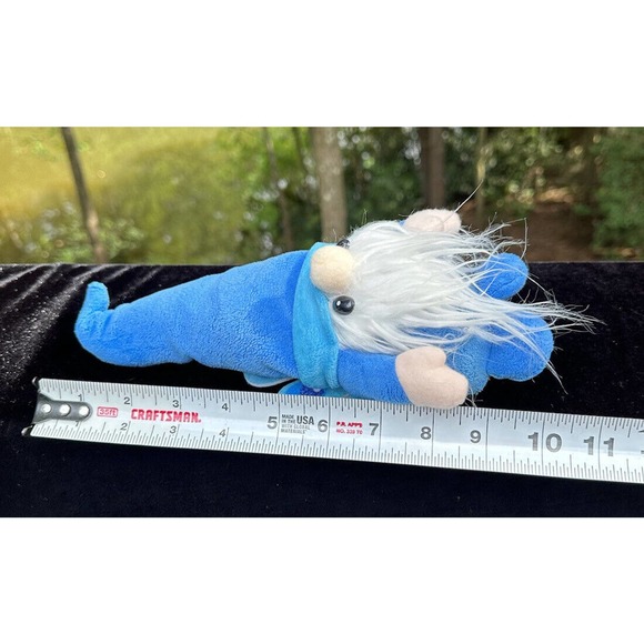 Hug Feel The Love Plush Gnome Blue Peacock Plush Stuffy -S46 - Picture 6 of 8